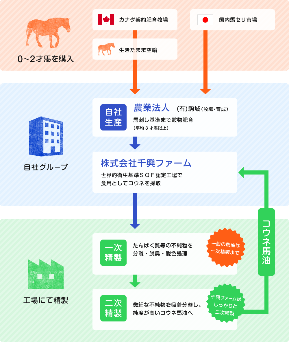 馬油ができるまで